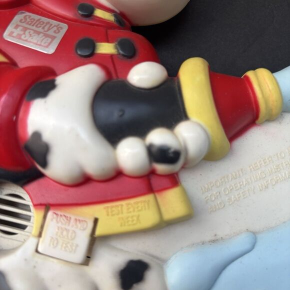 Vtg 1989 Funtech Safety's Sake Smoke Detector & Fire Alarm Dalmatian Rare - Picture 3 of 7